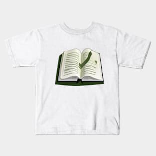 Enchanted Open Book with Magical Glow No. 471 Kids T-Shirt